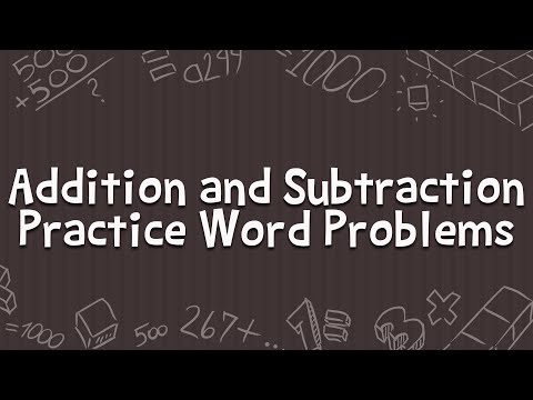 Addition and Subtraction Word Problems